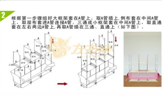 拉链布衣柜安装步骤2