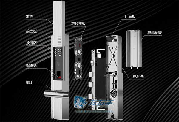 卧室智能门锁安装拆解